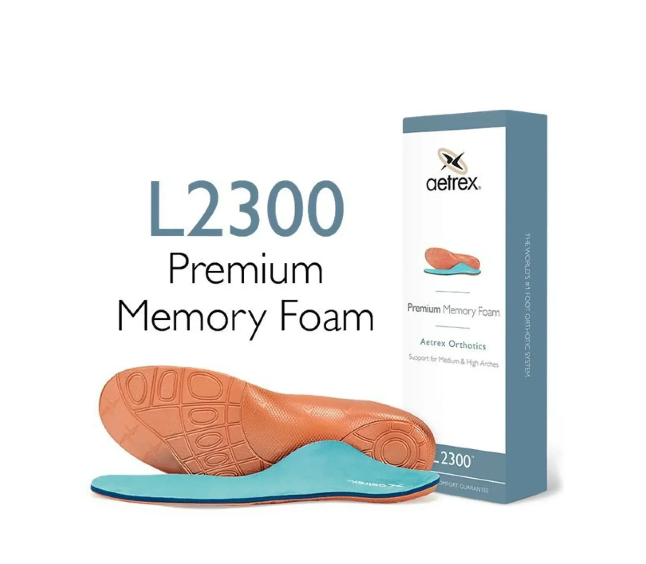 Best Aetrex L2300 Men's Premium Memory Foam Orthotics - Insole For Extra Comfort
