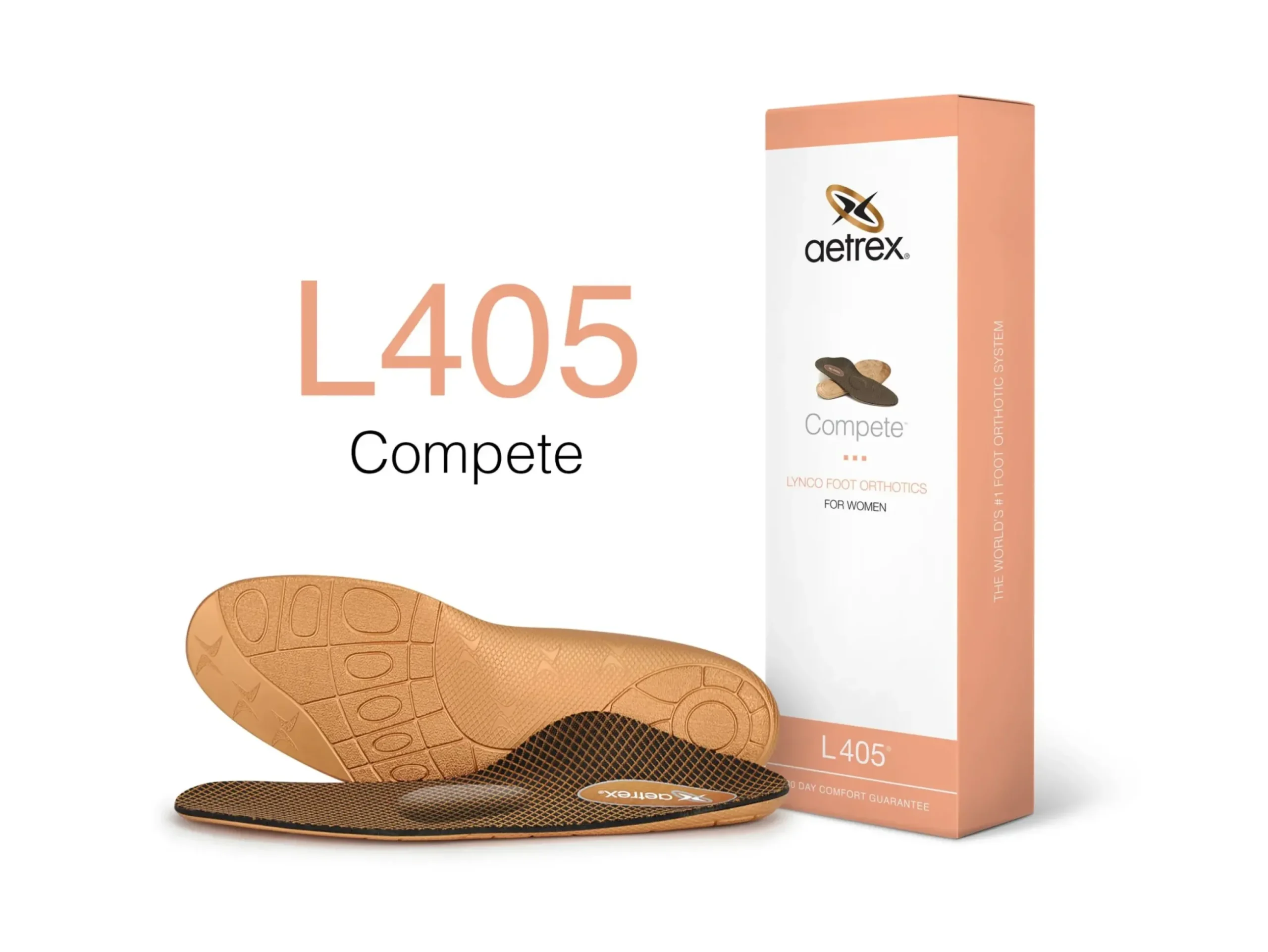 Online Aetrex L405 Women's Compete Orthotics With Metatarsal Support