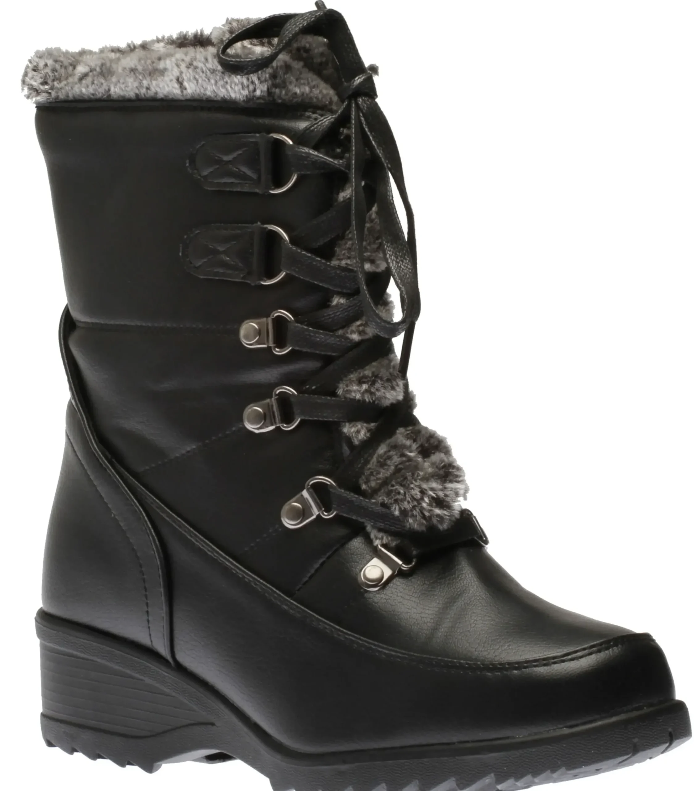 Canada Comfo Lace Side Zip Black