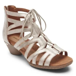 Best Cobb Hill Laurel Metallic Caged Sandal