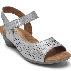 Discount Cobb Hill Laurel Metallic Perforated Sandal