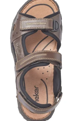 Outlet Rieker Lava Brown Leather Sport Sandal