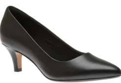 Outlet Clarks Linvale Jerica Black Leather Pump