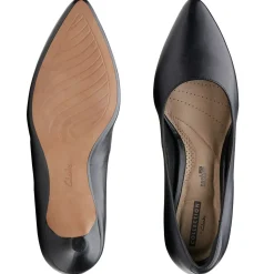 Outlet Clarks Linvale Jerica Black Leather Pump