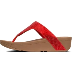 Outlet Fit Flop Lottie Shimmer Crystal Passion Red Thong Sandal