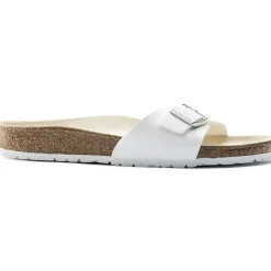 Best Birkenstock Madrid Birko-Flor White Slide Sandal