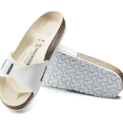 Best Birkenstock Madrid Birko-Flor White Slide Sandal