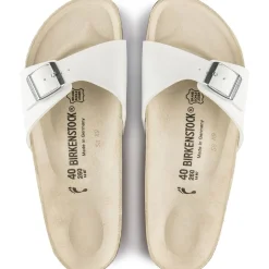 Best Birkenstock Madrid Birko-Flor White Slide Sandal