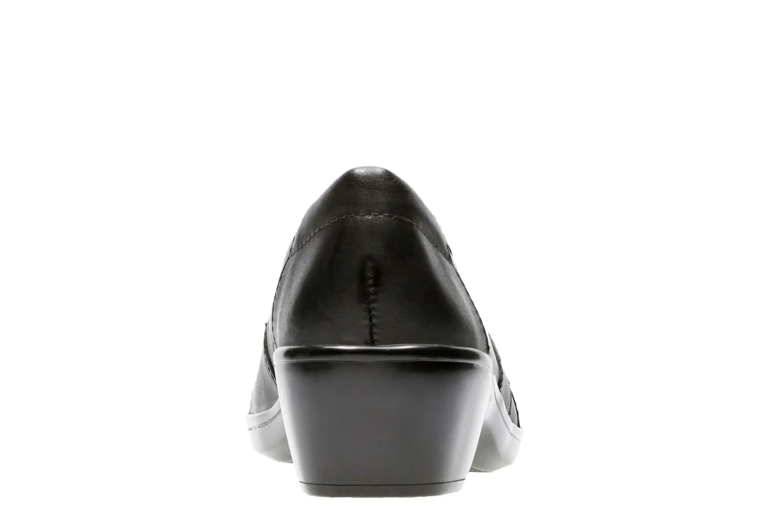 Discount Clarks May Marigold Black Leather Slip-On Dress Loafer