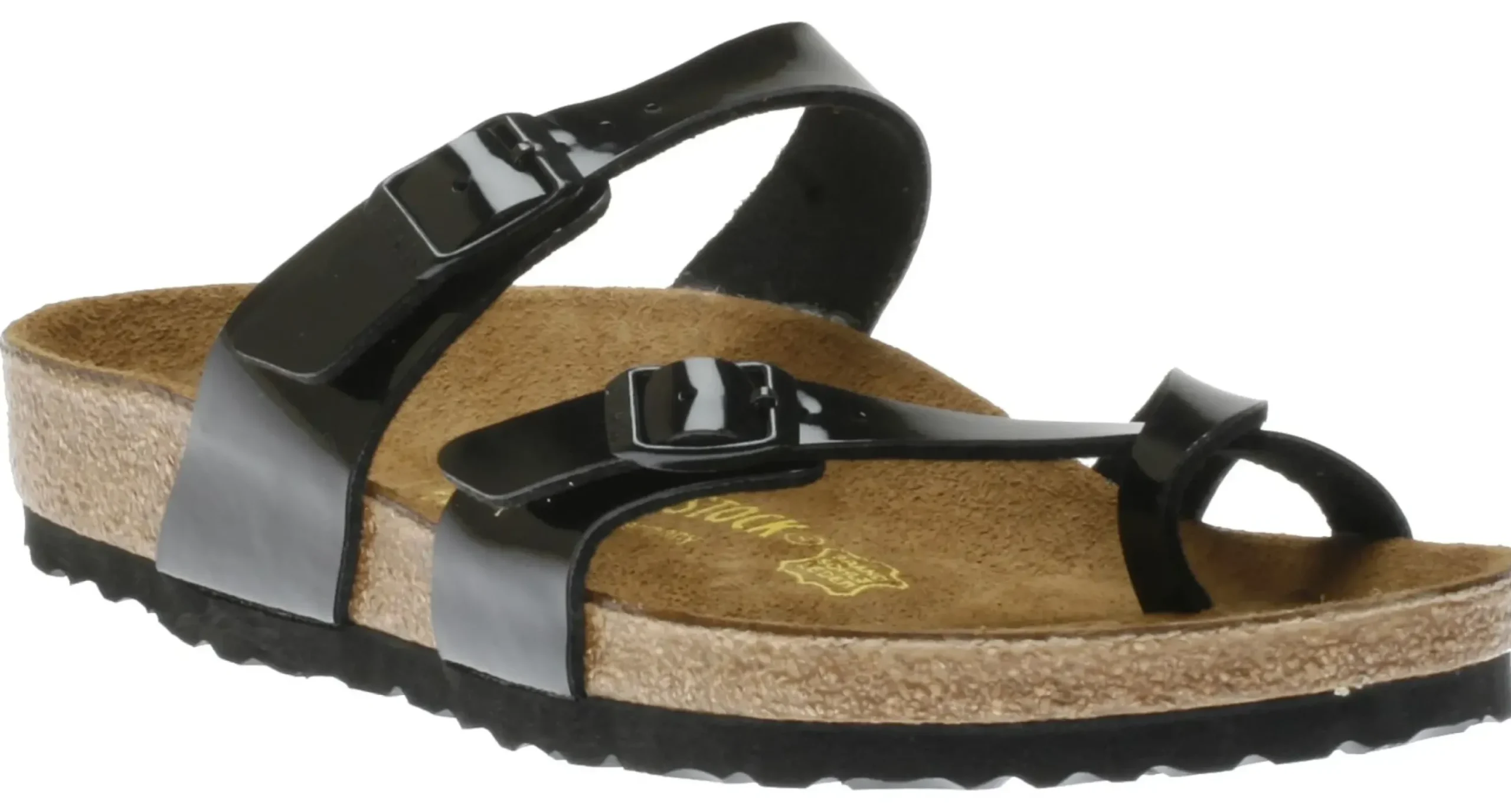 Discount Birkenstock Mayari Birko-Flor Black Patent Sandal