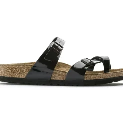 Discount Birkenstock Mayari Birko-Flor Black Patent Sandal
