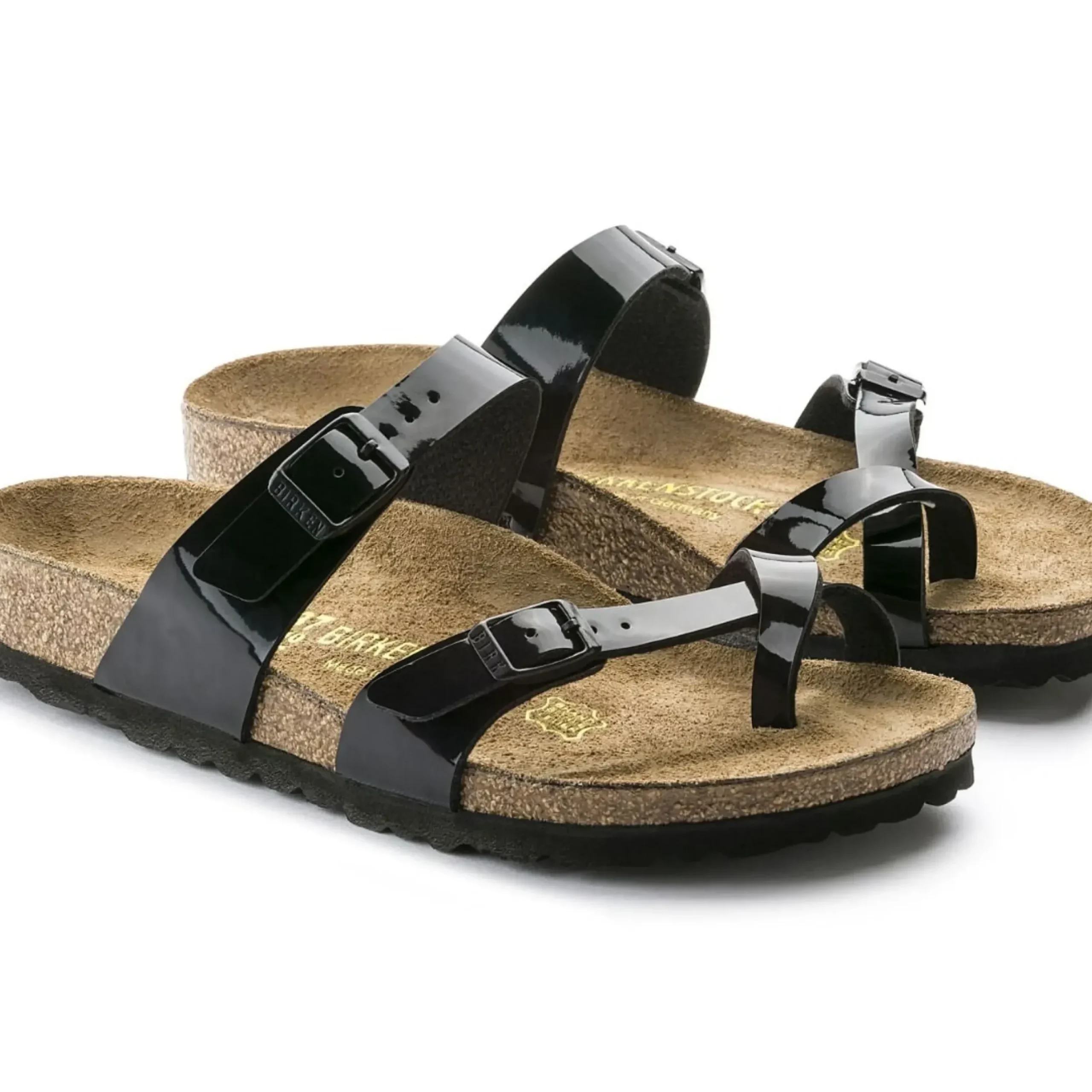 Discount Birkenstock Mayari Birko-Flor Black Patent Sandal