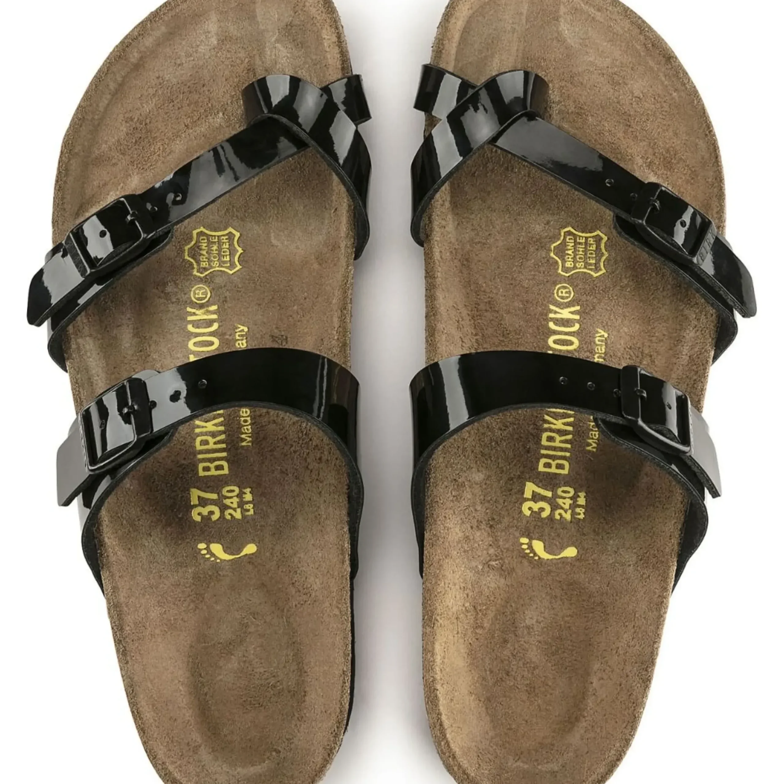 Discount Birkenstock Mayari Birko-Flor Black Patent Sandal
