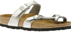 Outlet Birkenstock Mayari Birko-Flor Silver Sandal