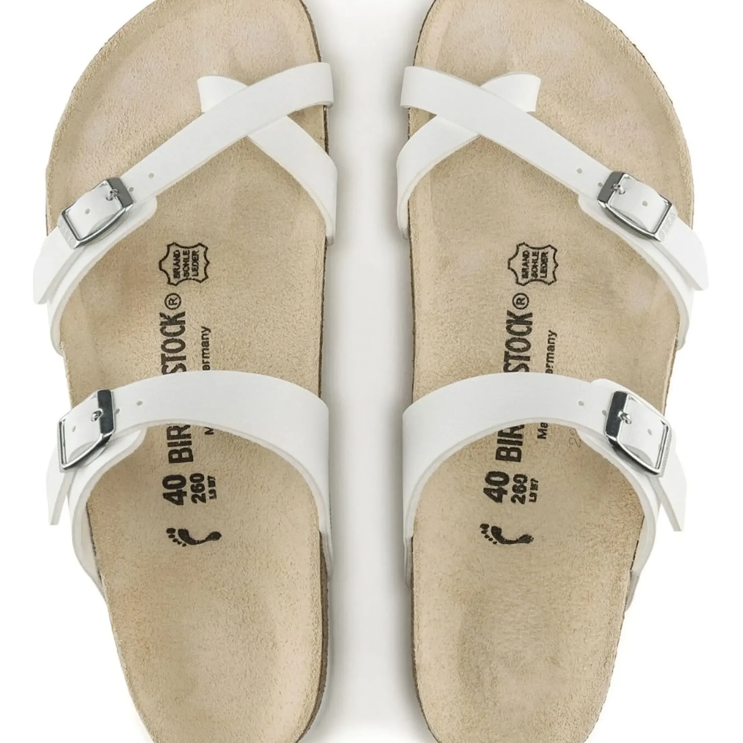 Sale Birkenstock Mayari Birko-Flor White Sandal