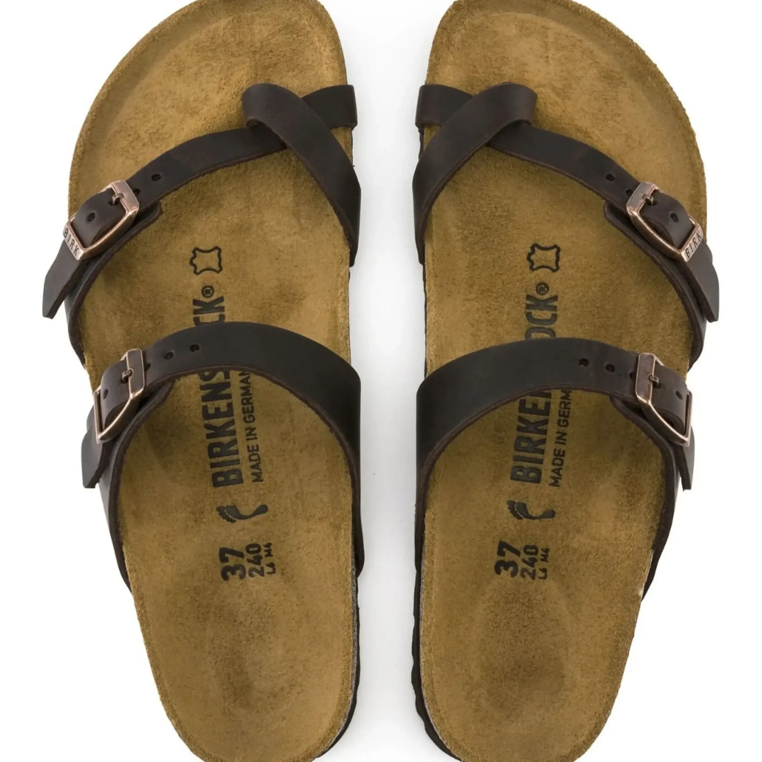 Clearance Birkenstock Mayari Habana Brown Oiled Leather Sandal