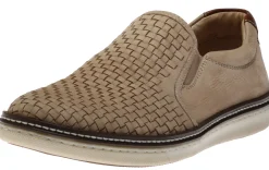 Online Johnston & M Mcguffey Woven Beige Nubuck Slip-On Sneaker