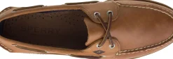 Clearance Sperry Men's Authentic Original Sahara Brown Leather Two Eye Boat Shoe