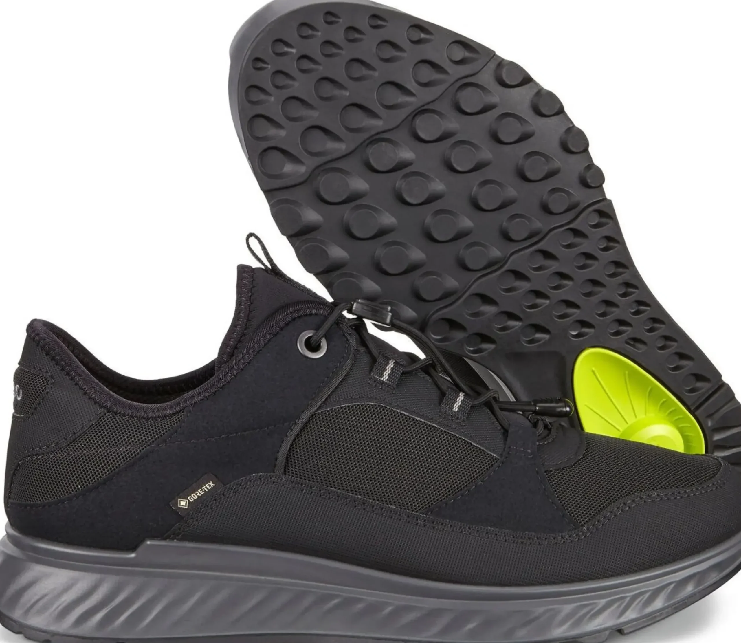 Best Ecco Men's Exostride Black Gore-Tex Waterproof Sneaker