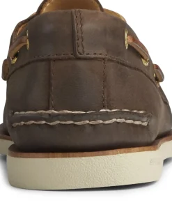 Hot Sperry Men's Gold Cup Authentic Original Brown Leather Two Eye Boat Shoe