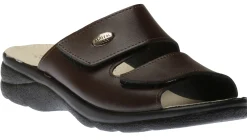 Outlet Lady Diana Mens Slide Brown Gel