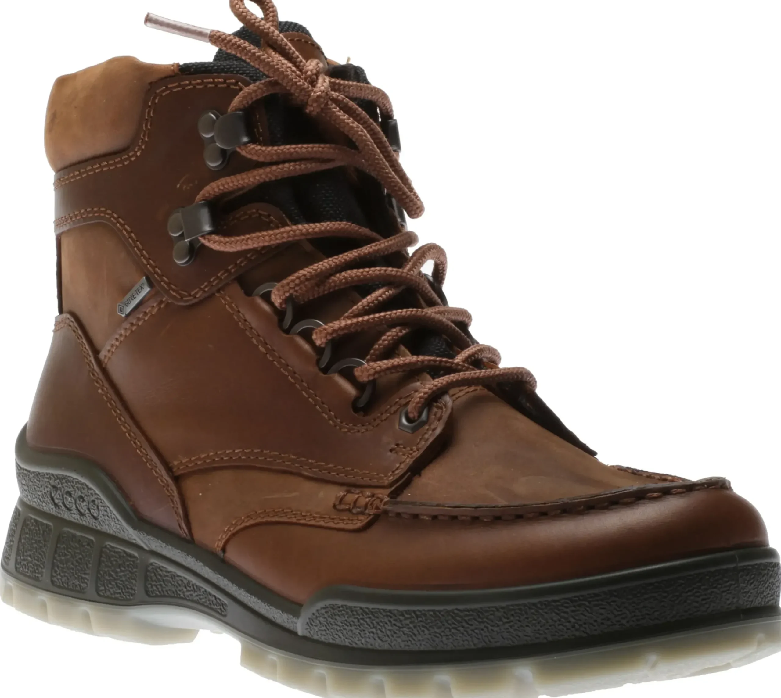Sale Ecco Men's Track 25 Bison Brown Leather Gore-Tex Boot