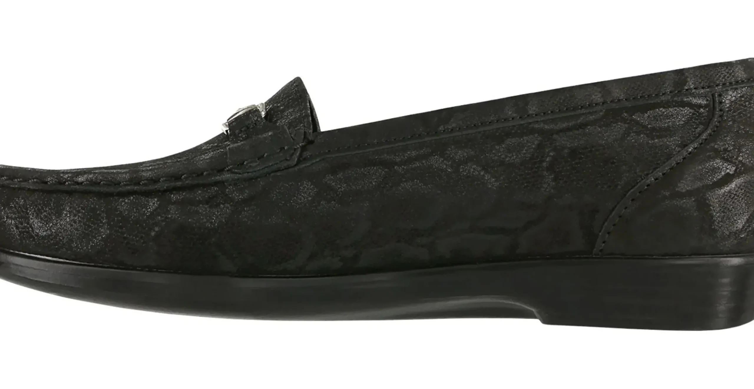 Clearance SAS Shoes Metro Black Nero Snake Slip On Loafer