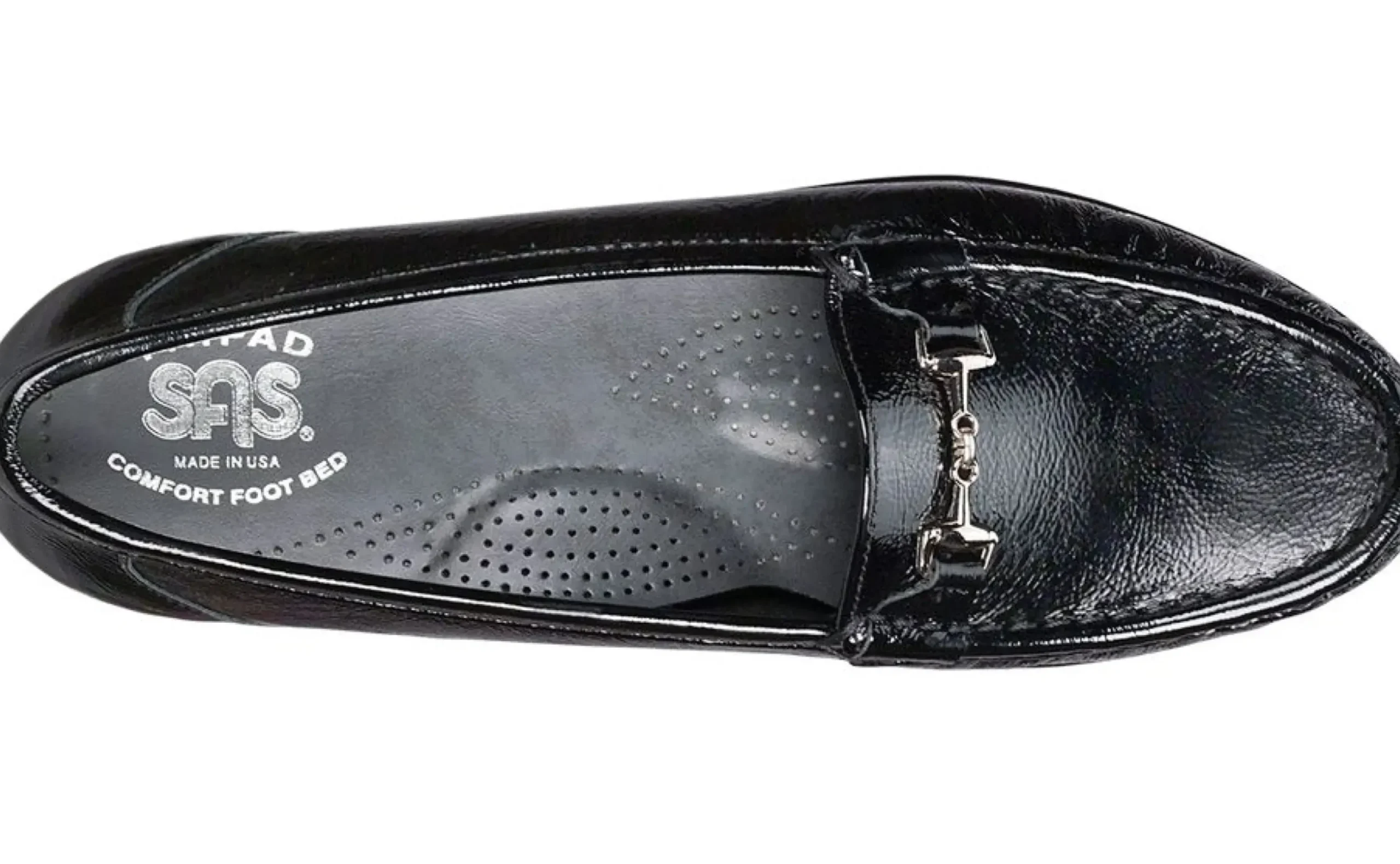 Online SAS Shoes Metro Black Patent Slip On Loafer