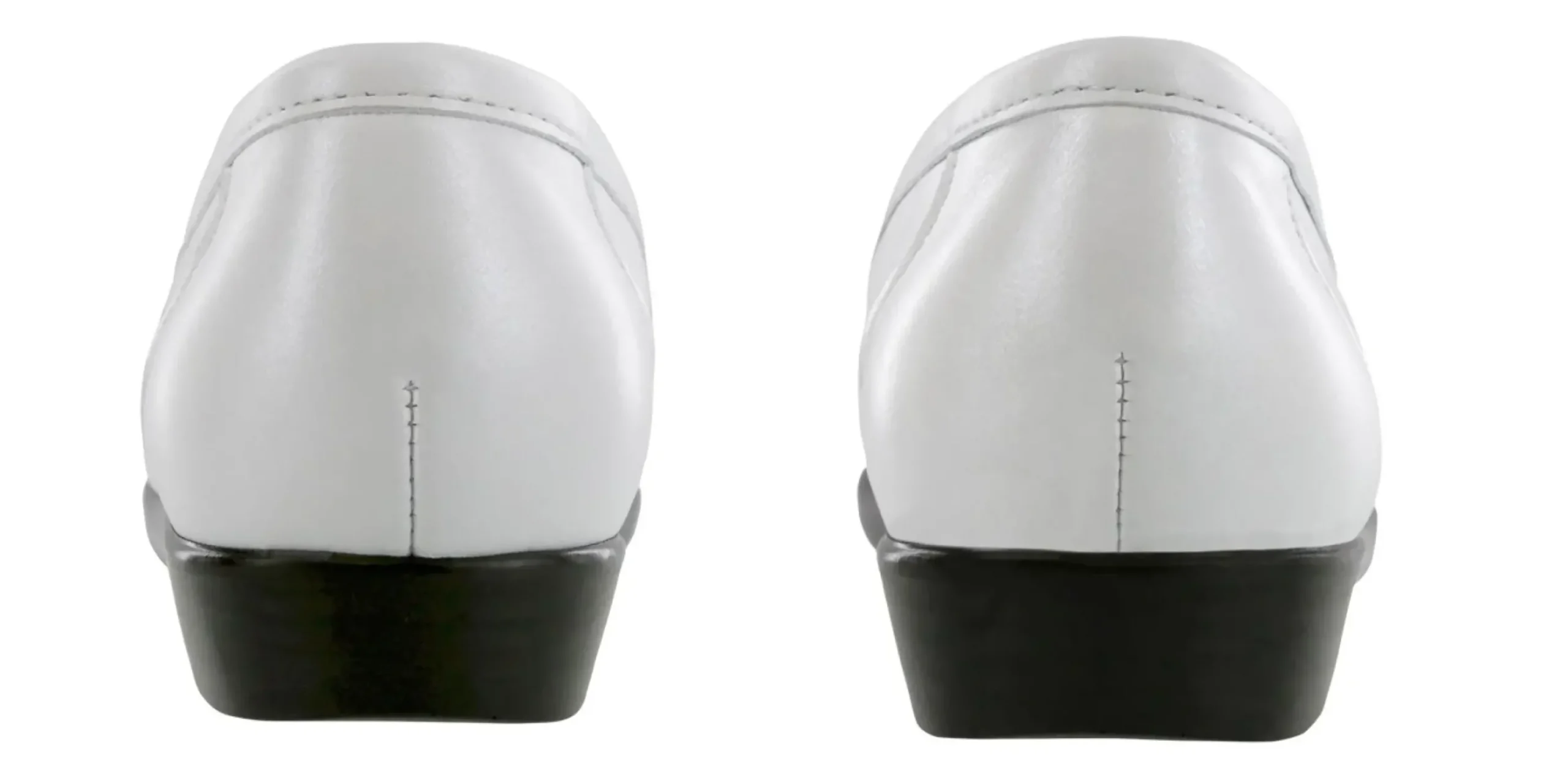 Clearance SAS Shoes Metro Pearl White Leather Slip On Loafer
