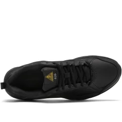 Outlet New Balance Mid626K2 Slip-Resistant Black Leather Sneaker