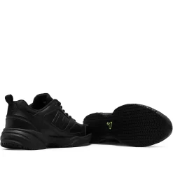 Outlet New Balance Mid626K2 Slip-Resistant Black Leather Sneaker