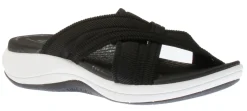 Discount Clarks Mira Isle Black Slide Sport Sandal