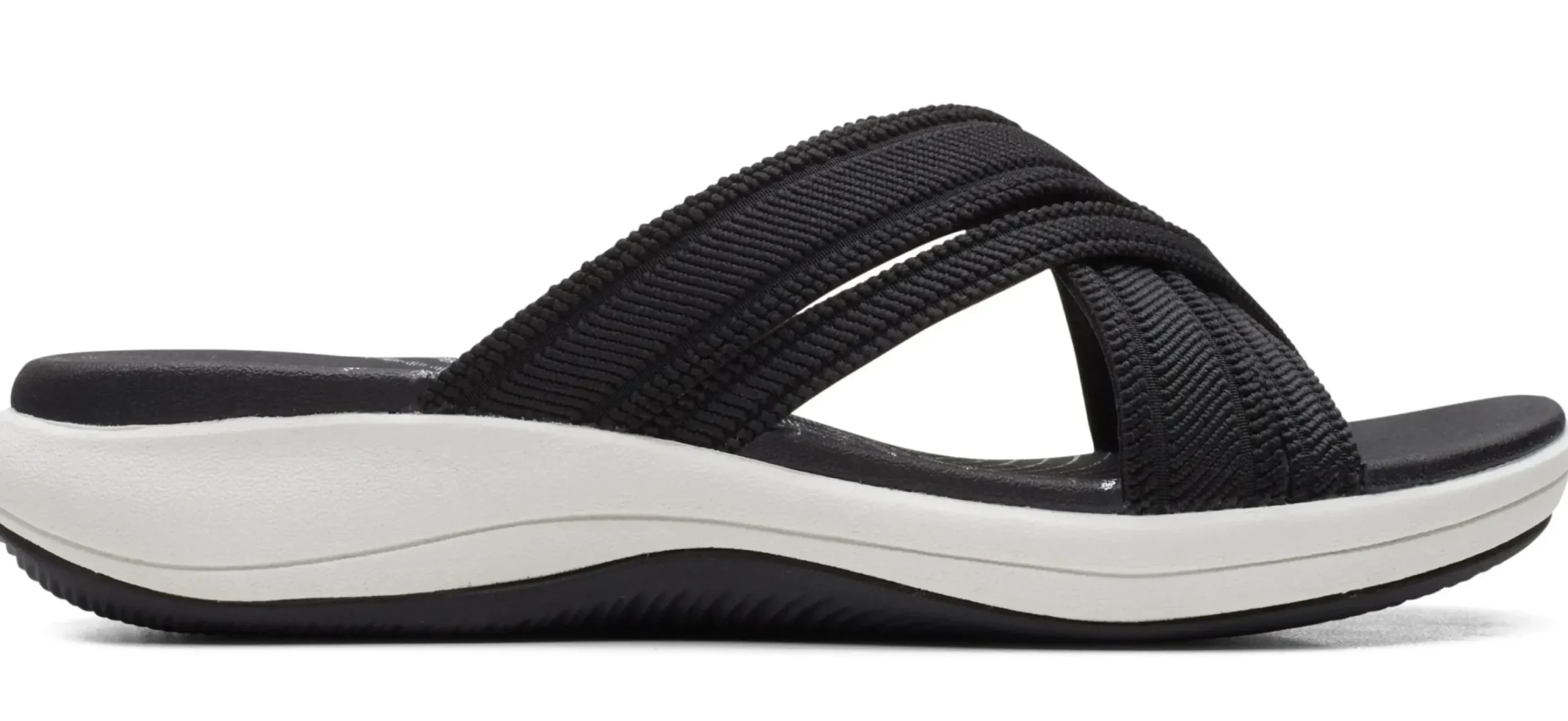 Discount Clarks Mira Isle Black Slide Sport Sandal