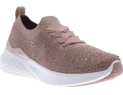 Discount Ara Monticello Powder Pink Rhinestone Slip-On Sneaker