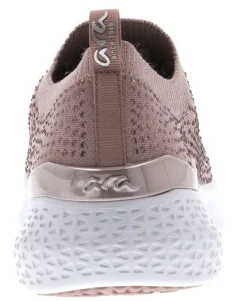 Discount Ara Monticello Powder Pink Rhinestone Slip-On Sneaker