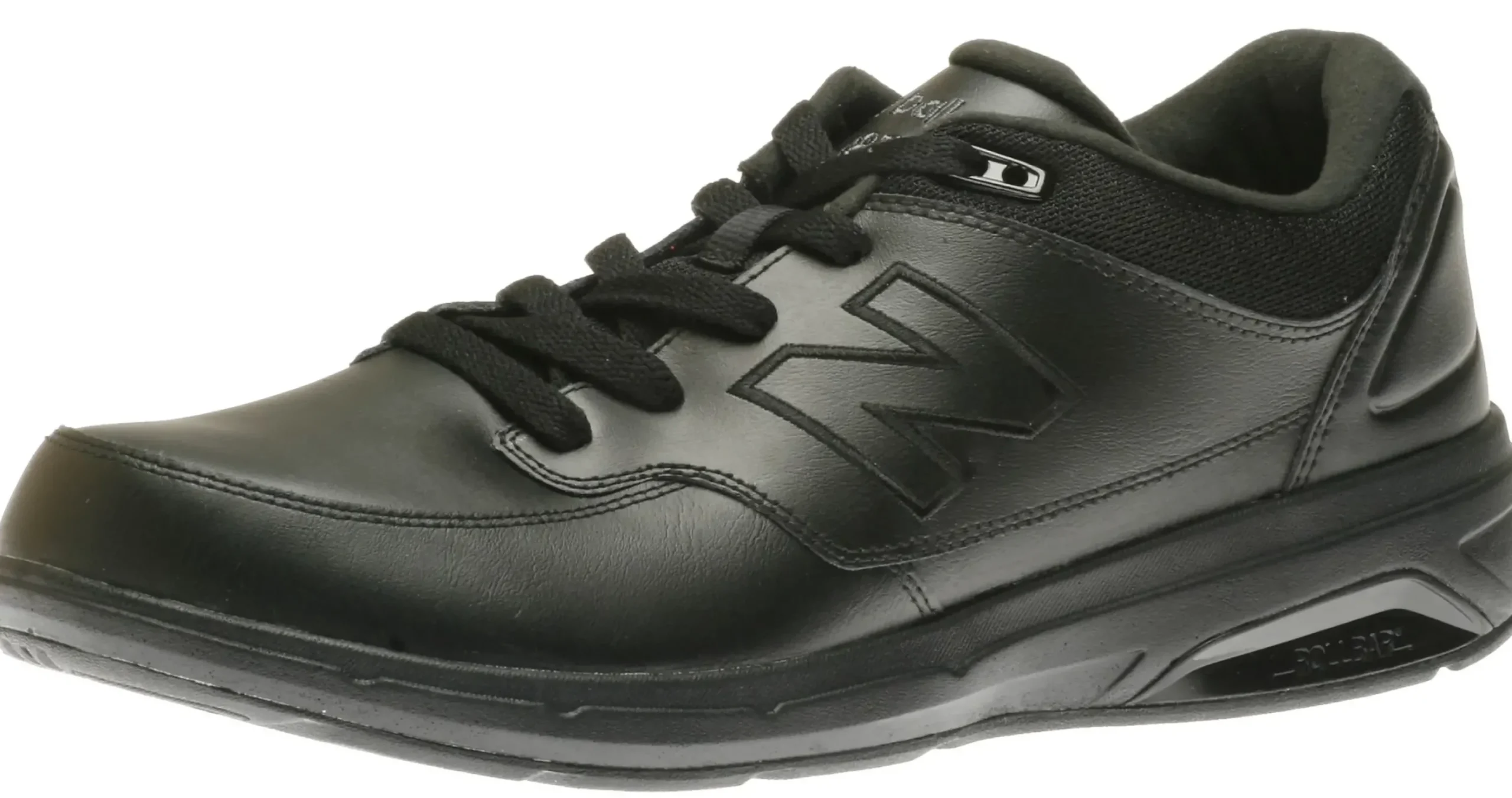 Sale New Balance Mw813Bk Black Leather Walking Shoe