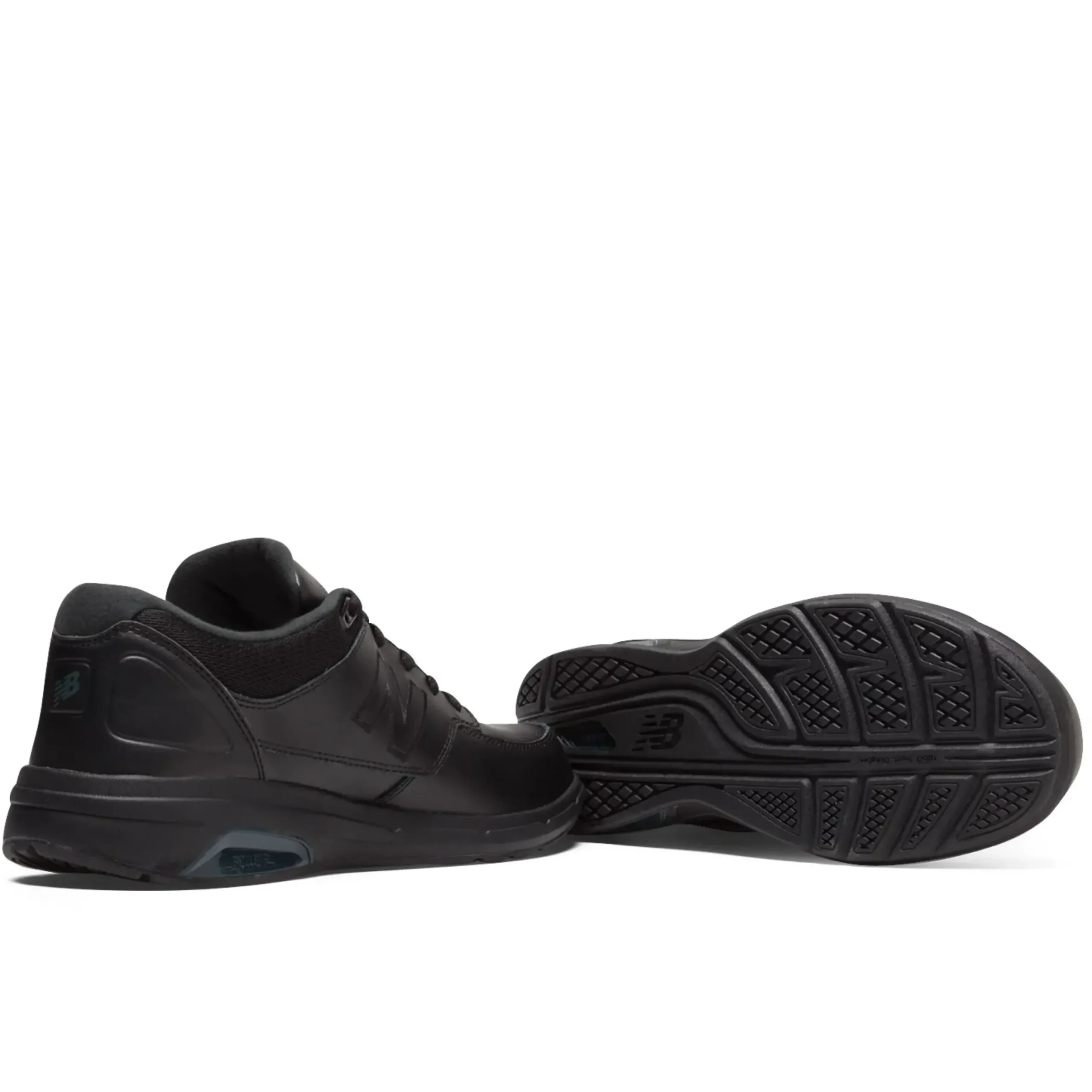 Sale New Balance Mw813Bk Black Leather Walking Shoe