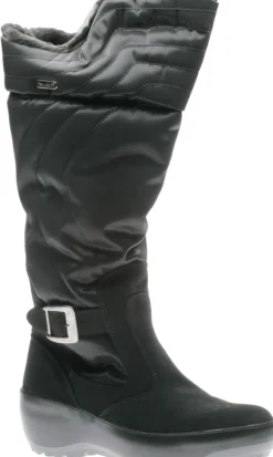 Pajar Natasha Black Faux Fur Trim Winter Boot