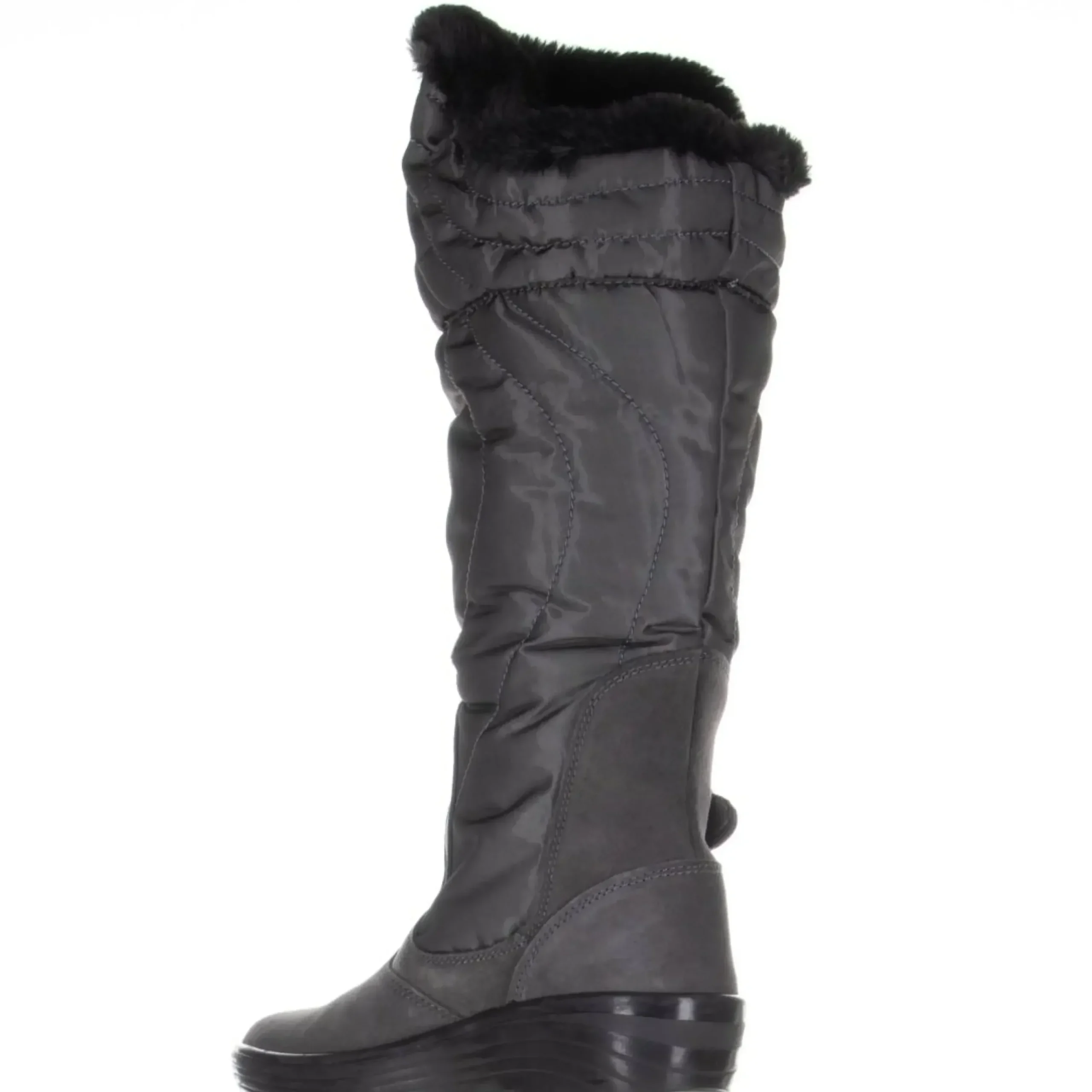 Pajar Natasha Black Faux Fur Trim Winter Boot