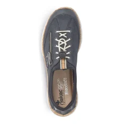 New Rieker New York Navy Slip-On Bungee Sneaker