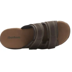 Dunham Newport Dark Brown Adjustable Slide Sandal