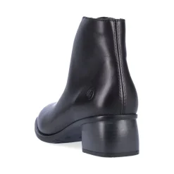 Remonte Odeon Black Leather Ankle Boot