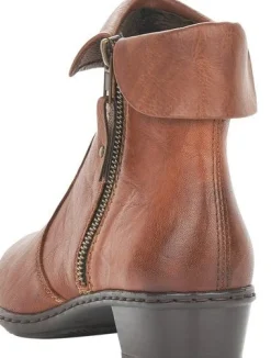 Best Rieker Ottawa Brown Leather Ankle Boot
