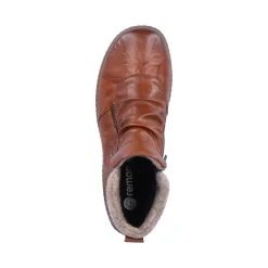 Best Remonte Ottawa Brown Ruched Zipper Boot
