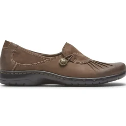 Best Cobb Hill Paulette Stone Nubuck Slip-On Flat