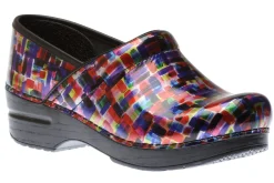 New Dansko Professional Colour Block Patent Clog