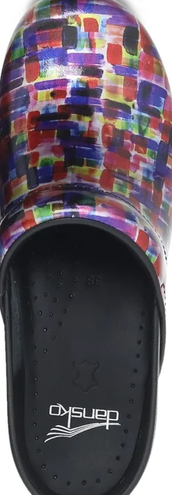 New Dansko Professional Colour Block Patent Clog