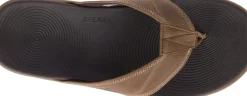 Online Sperry Regatta Brown Leather Water Thong Sandal