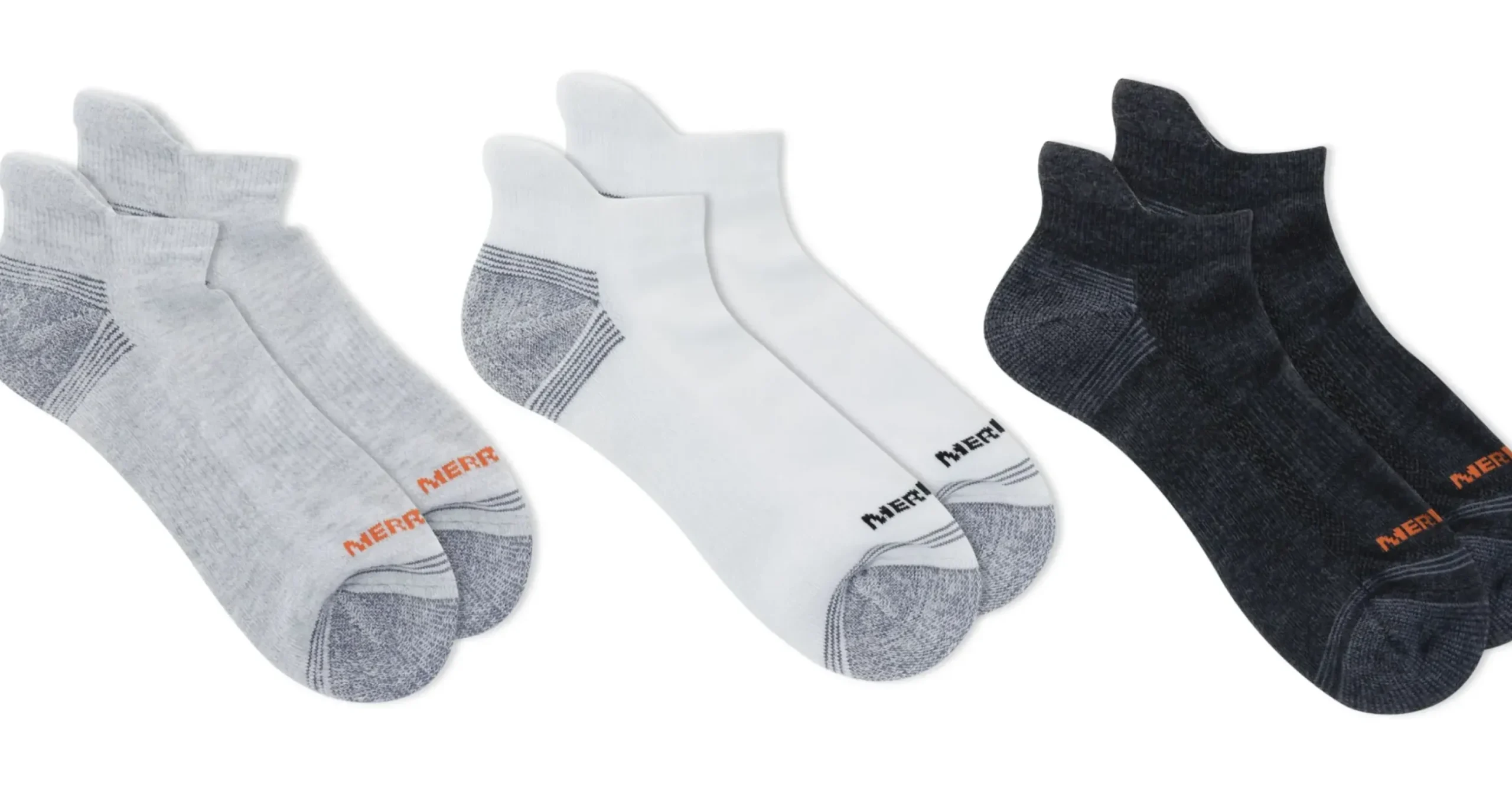 Best Merrell Repreve 3-Pack Low Cut Tab Socks Grey