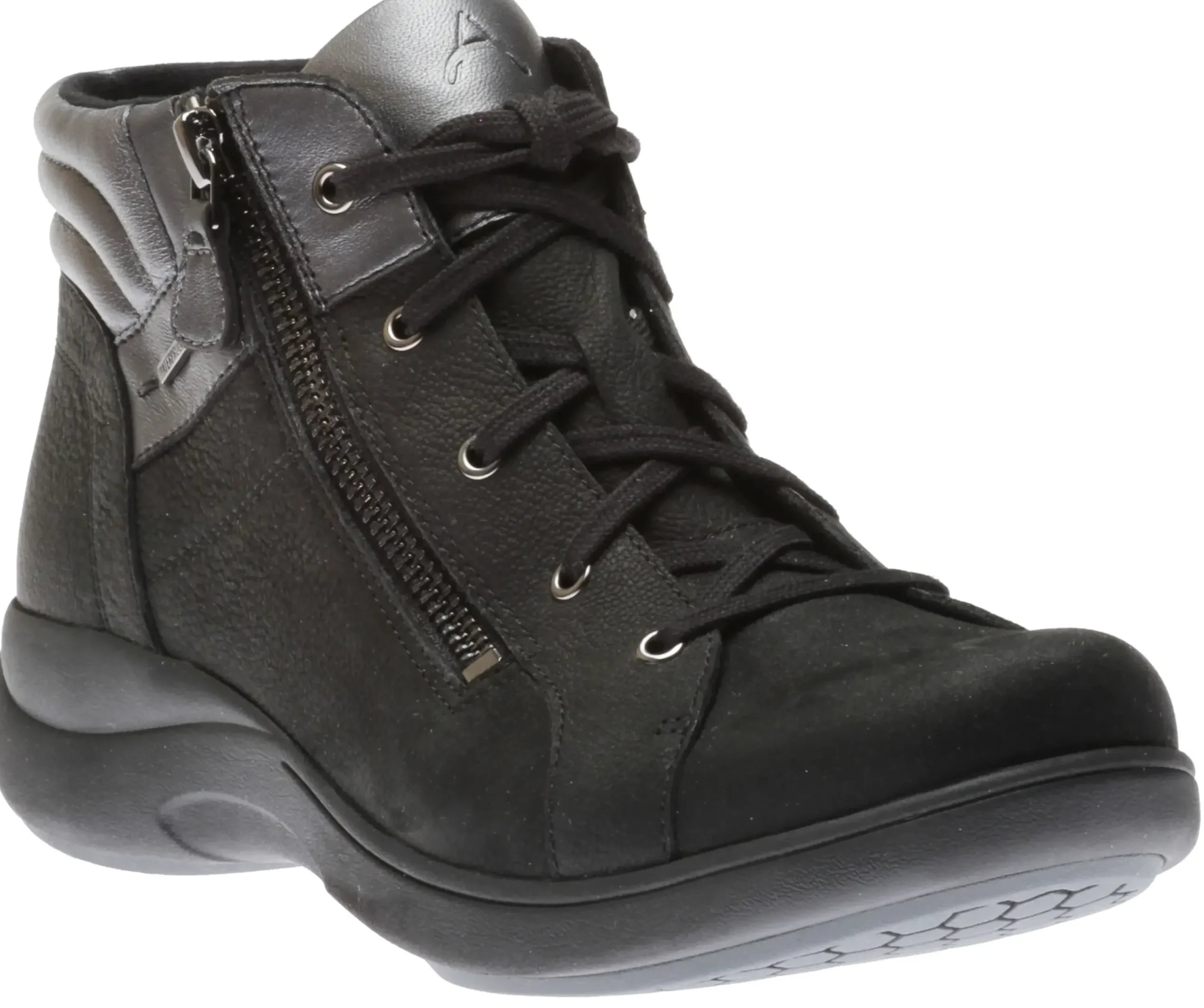 Hot Aravon Rev Stridarc Waterproof Black Leather Ankle Boot